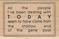 All The People I've Been 1 3/4 x 2 1/2" Rubber Stamp, Word Stamp, Phrase Stamp