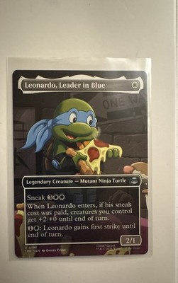 Leonardo, Leader in Blue (Borderless) Teenage Mutant Ninja Turtles Unplayed Mint