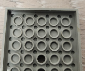 Lego 4093 4093a Old Light Gray Train Base 6 x 28 3 Round Holes Each End Cutouts