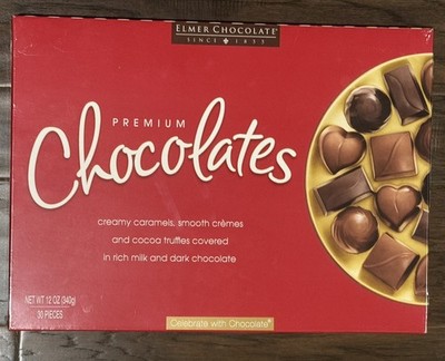 Elmer s Premium Chocolates 12 oz   5 Flavors   Dark & Milk Chocolate   BB 05/27