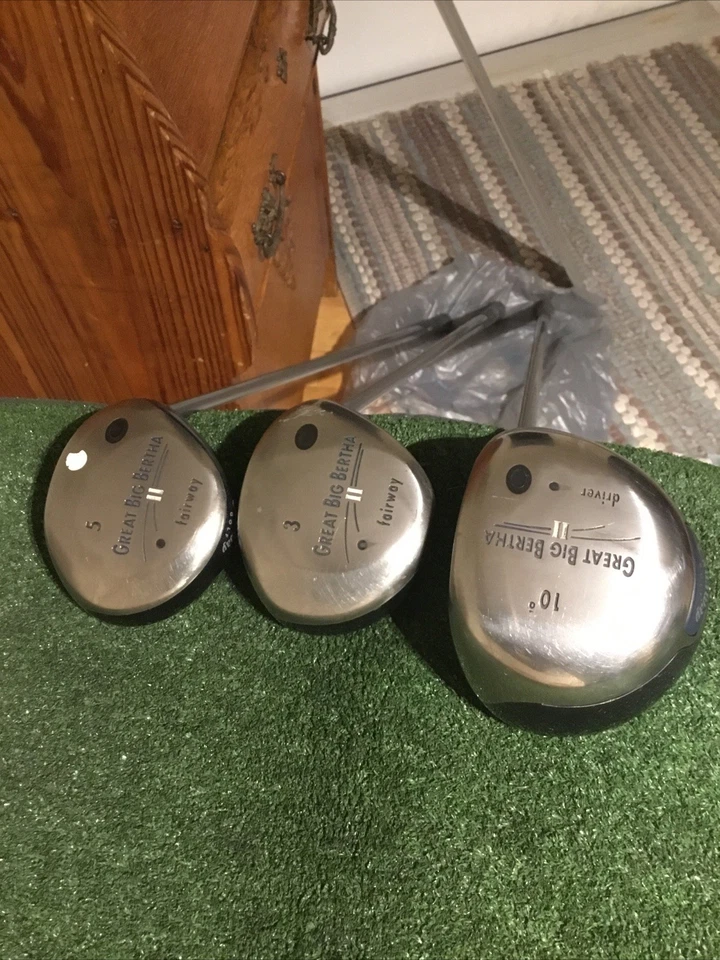 Callaway Great Big Bertha II Woods Set (Driver, 3W, 5W) Firm System 60 Graphite - Image 2 of 4