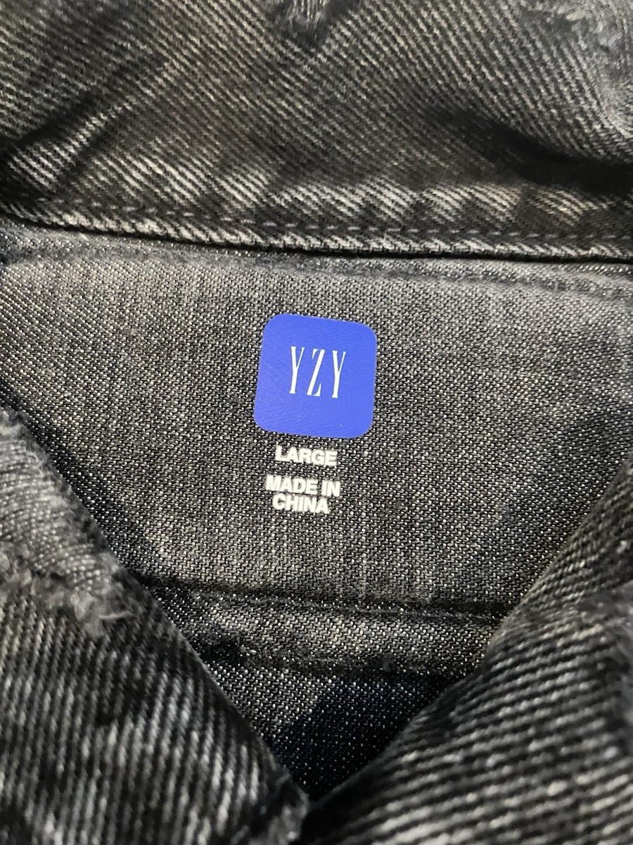 Yeezy GAP Balenciaga mensz L Padded Denim Jacket “Grey Wash
