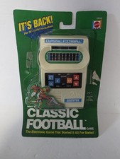 Vintage 2000 Mattel Classic Handheld Electronic Football Game Tested Works
