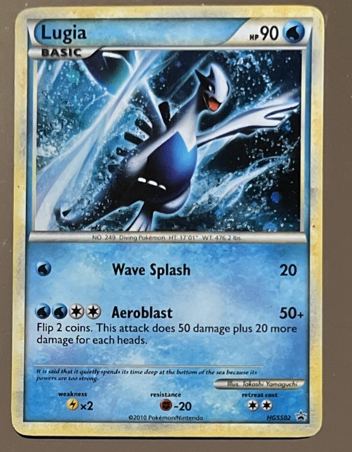 Lugia HGSS02 Pokemon Heart Gold Soul Silver Promo Holo MP