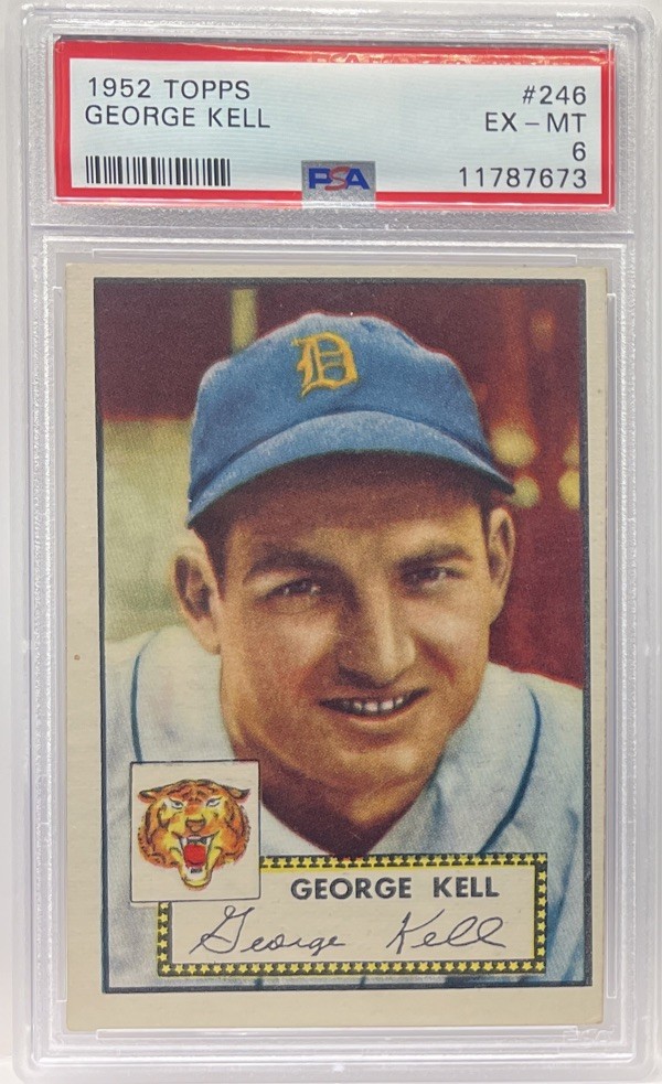 1952 Topps George Kell #246 PSA 6! Tigers! GRADED