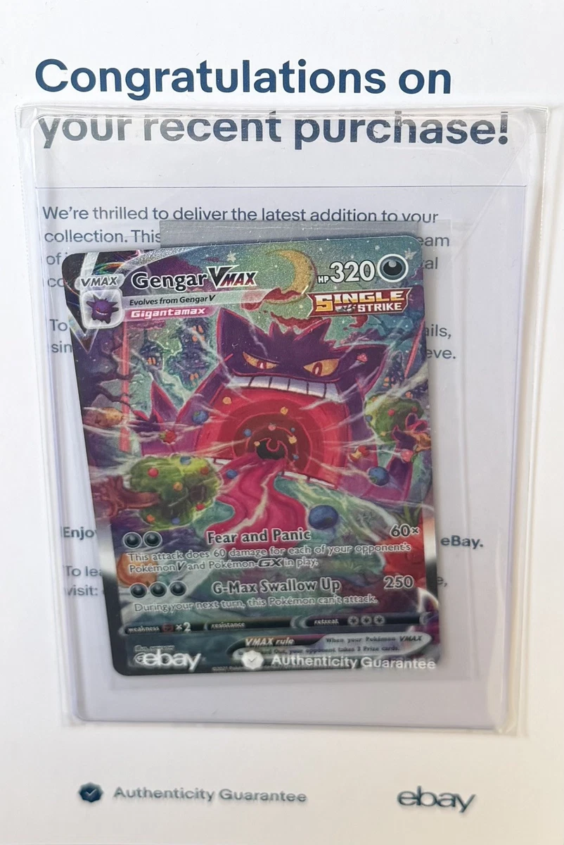 Gengar VMAX 271/264 Swsh08: Fusion Strike for sale | eBay