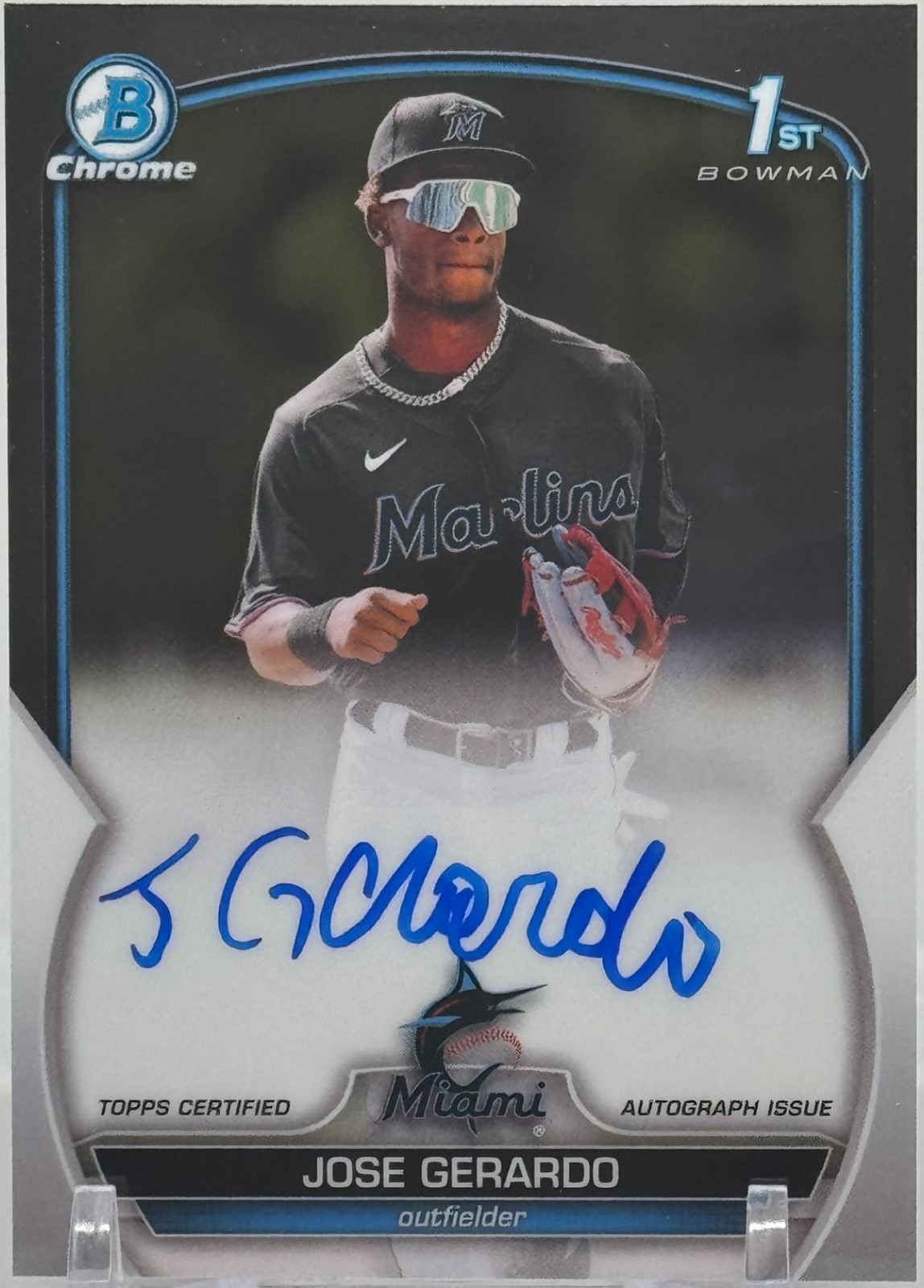 2023 Bowman Jose Gerardo Chrome Prospect 1st Auto #CPA-JG Miami Marlins