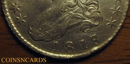 1818-P Capped Bust Half Dollar — photo from another recent sale