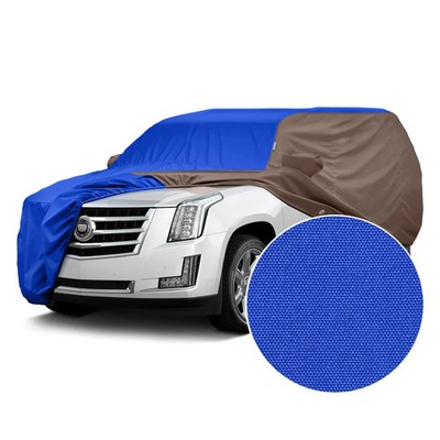 For Land Rover Defender 110 93 Car Cover WeatherShield HP Two-Tone Bright Blue