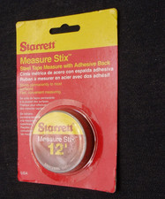 STARRETT - SM412WRL Steel Tape Measure With Adhesive Back 12 ft