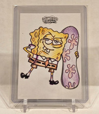 2025 Topps Chrome SpongeBob 25th Anniversary 1/1 Sketch Card RUTVIG VAID 🧽