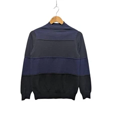 tricot COMME des GARCONS high neck Knit Sweater navy system TT-N018