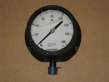 NEW ASHCROFT DURAGAUGE PRESSURE GAUGE, 160 PSI, 5", LIQUID FILLED, SURFACE MOUNT