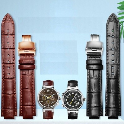 Echtleder Uhrenarmband passend für Raised Mouth Louis Vuitton Tambour Serie