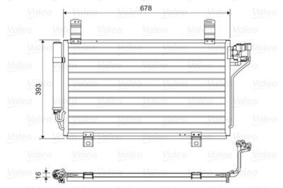 Valeo 814048 condenser, air conditioning for Mazda
