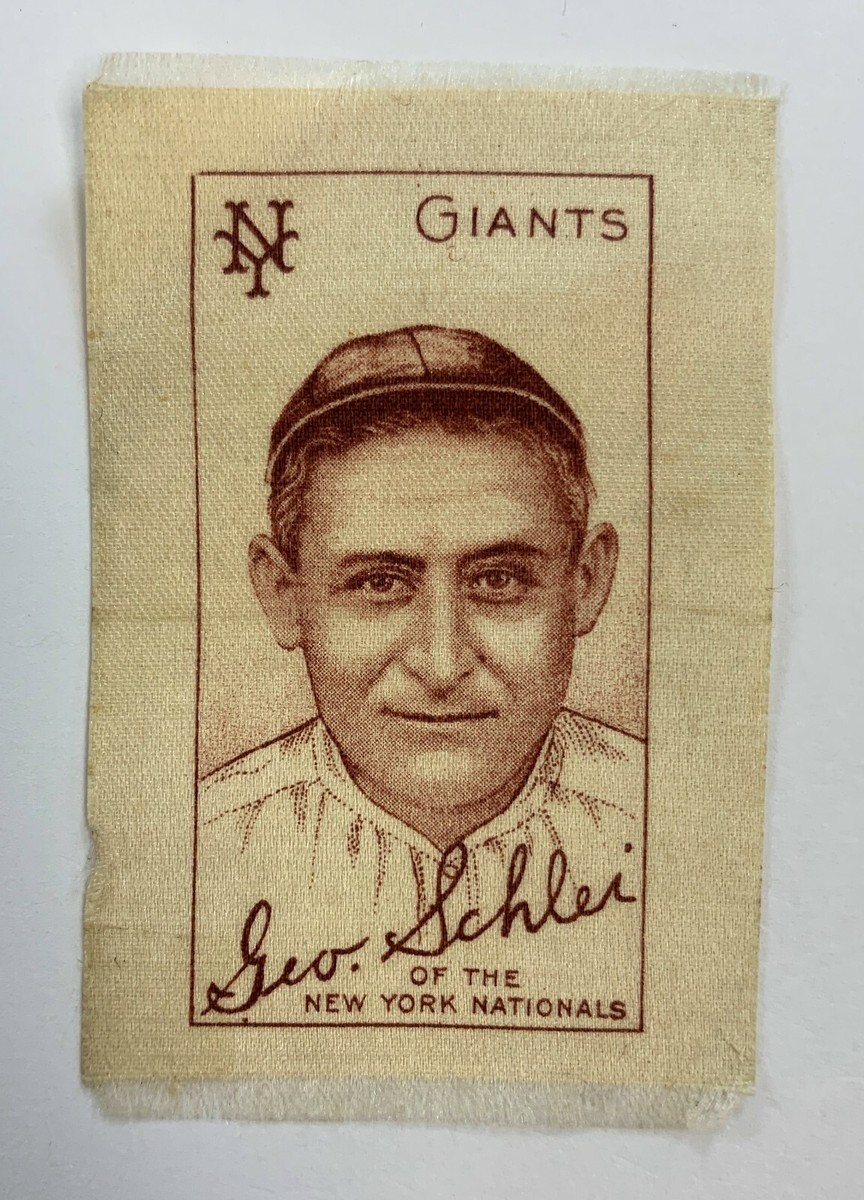 1909-10 S74 Silks George Schlei (Giants) 124E | eBay