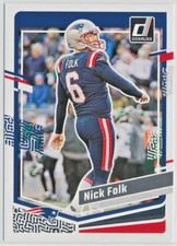 2023 Donruss Football - Nick Folk - New England Patriots - Base - #208
