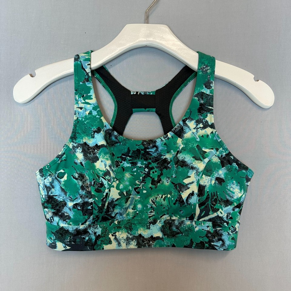 Lululemon Sports Bra Women's Size 8, Everlux Train Medium Support Green