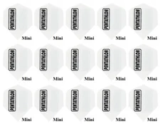 5 Sets Pentathlon Mini Standard Dart Flights - Ships w/ Tracking - White