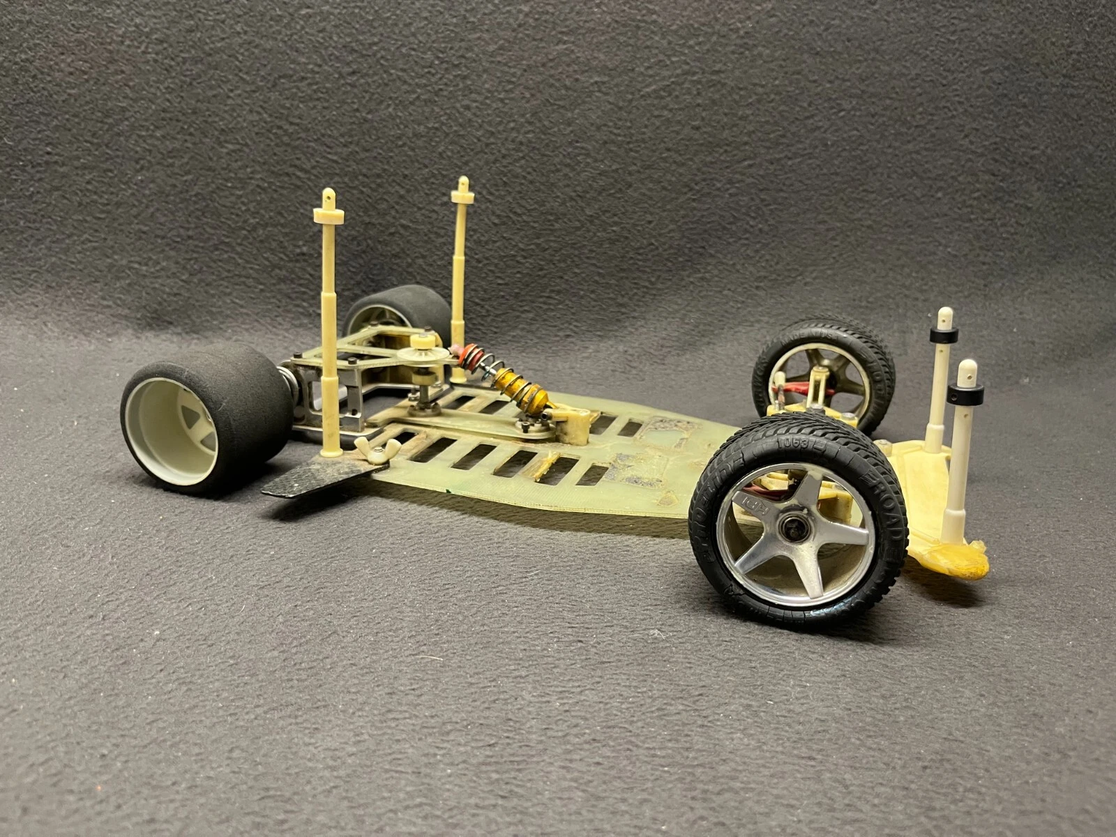  oval carro rc10l pan 1/10 fibra de vidro vintage equipe rolo associado 