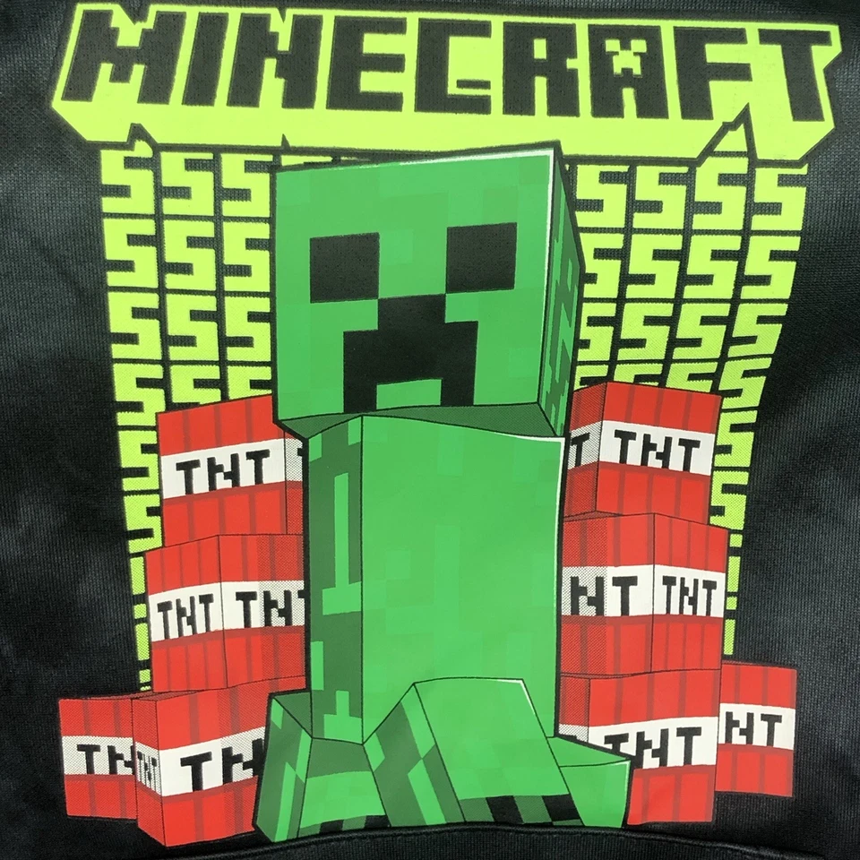 Camisa con Capucha JUMPING BEANS Niños Minecraft Creeper Manga Larga Talla 4 Activa Foto 4 de 4
