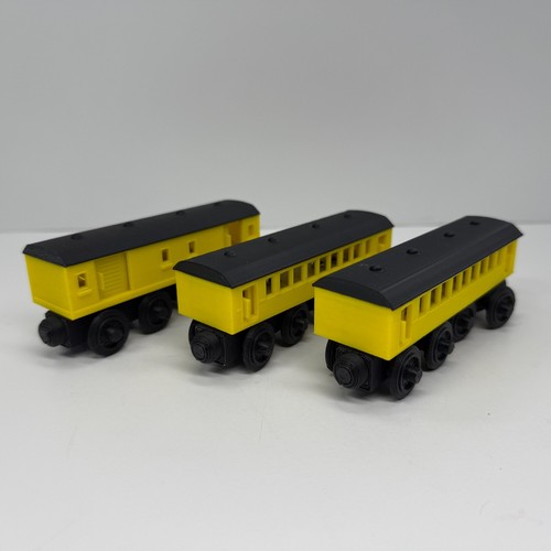Wooden Railway Compatible Passenger Train & Luggage Car Custom Thomas Friends Y - Picture 2 of 10
