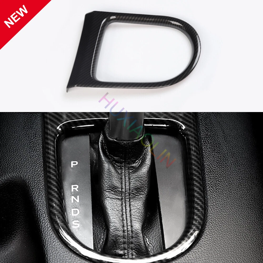 For Ford Mustang 2015-2020 Carbon Fiber ABS Interior Gear Shift Panel Cover Trim