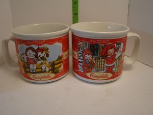 campbell soup mugs 1998