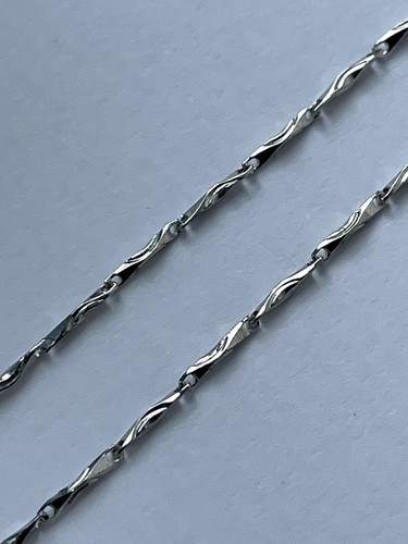 925 Sterling Silver Ingot Chain Necklace perfect gift Genuine - Picture 3 of 9