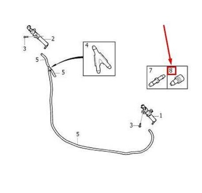 Volvo Xc90 Mk2 Washer Hose Connector 31378973 OEM for sale online 