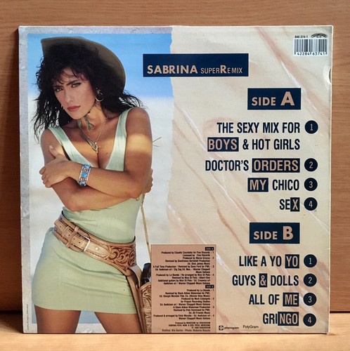 Sabrina Salerno Super Remix Special Edition 33 giri LP Vinile Italy 1990 - Foto 2 di 3