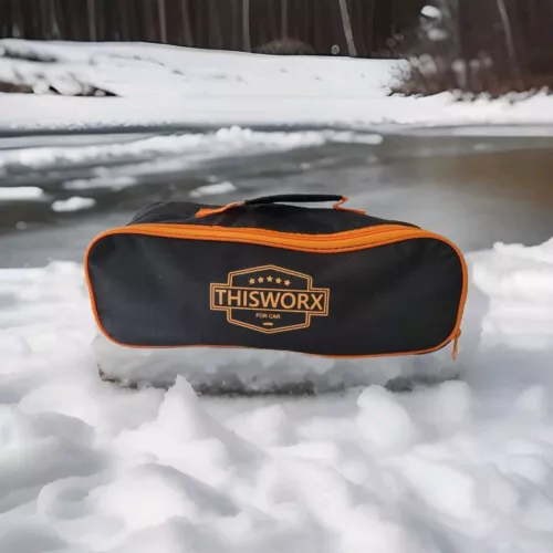 ThisWorx Small 12V High Power Car Vacuum Cleaner, + 6Ft. Cord, Bag. used