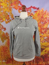 Champion Heritage Fit grey spell out logo Hoodie. UK women's size Large