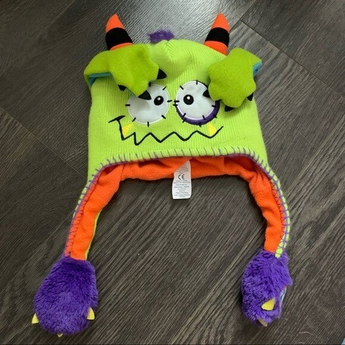 Green Monster Knit Hat | eBay