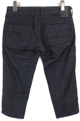 G-Star Shipmate Cropped Shorts Damen W29 Dehnbar Dunkelblau Zip Fly Denim - Bild 2 von 8