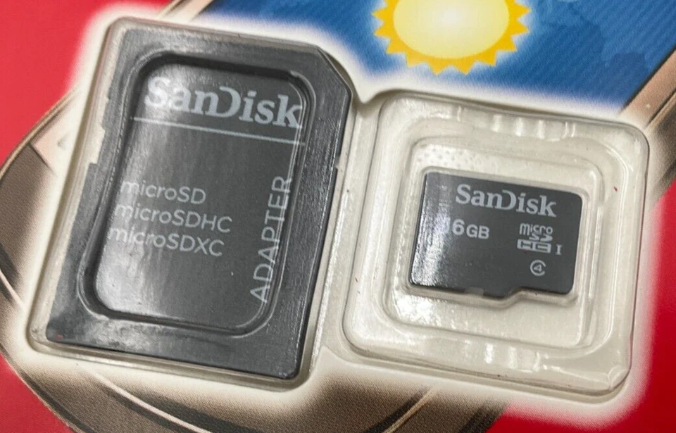 SanDisk 16GB microSDHC Memory Card with Adapter SDSDQ-016G-A46A *NEW* - Image 4 of 4