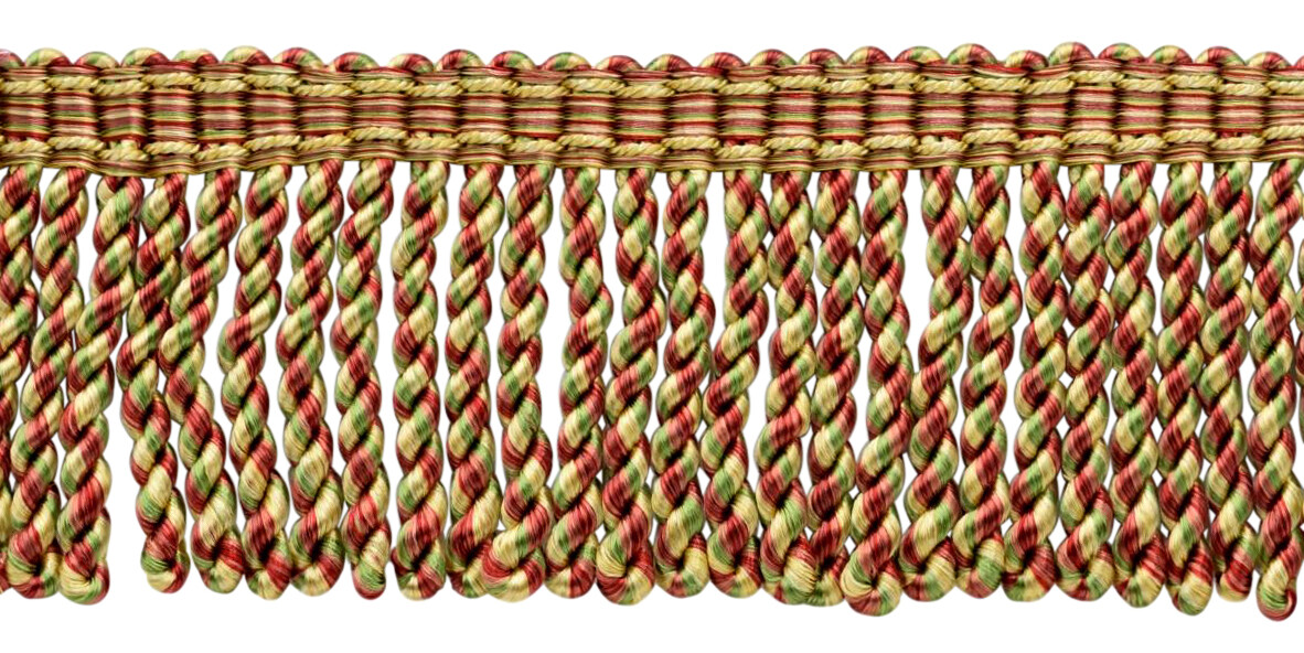 Carnival 3"" Bullion Fringe with Fancy Woven Header [18 Yards]