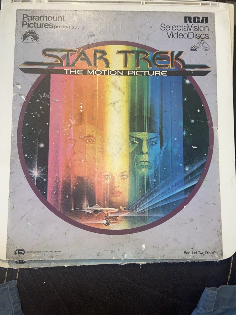 Vintage Star Trek The Motion Picture Part 1&2 CED RCA Video Disc