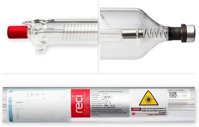 Enhanced Stability RECI 90-100W CO2 Laser Tube - 1240mm Length, Easy Maintenance
