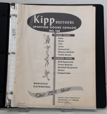 1955 Kipp Brothers Wholesale Sporting Goods  75th Anniv. Catalog