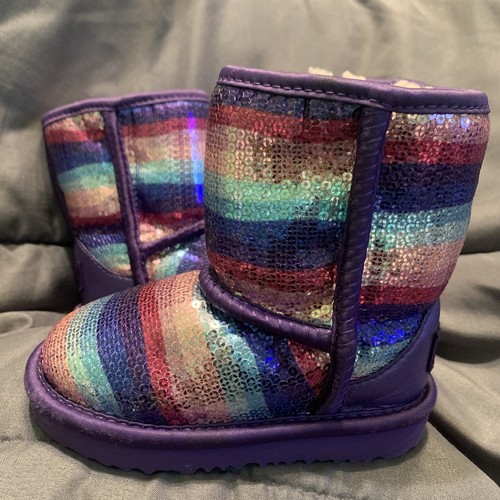 UGG Kids Classic II Sequin Rainbow 
