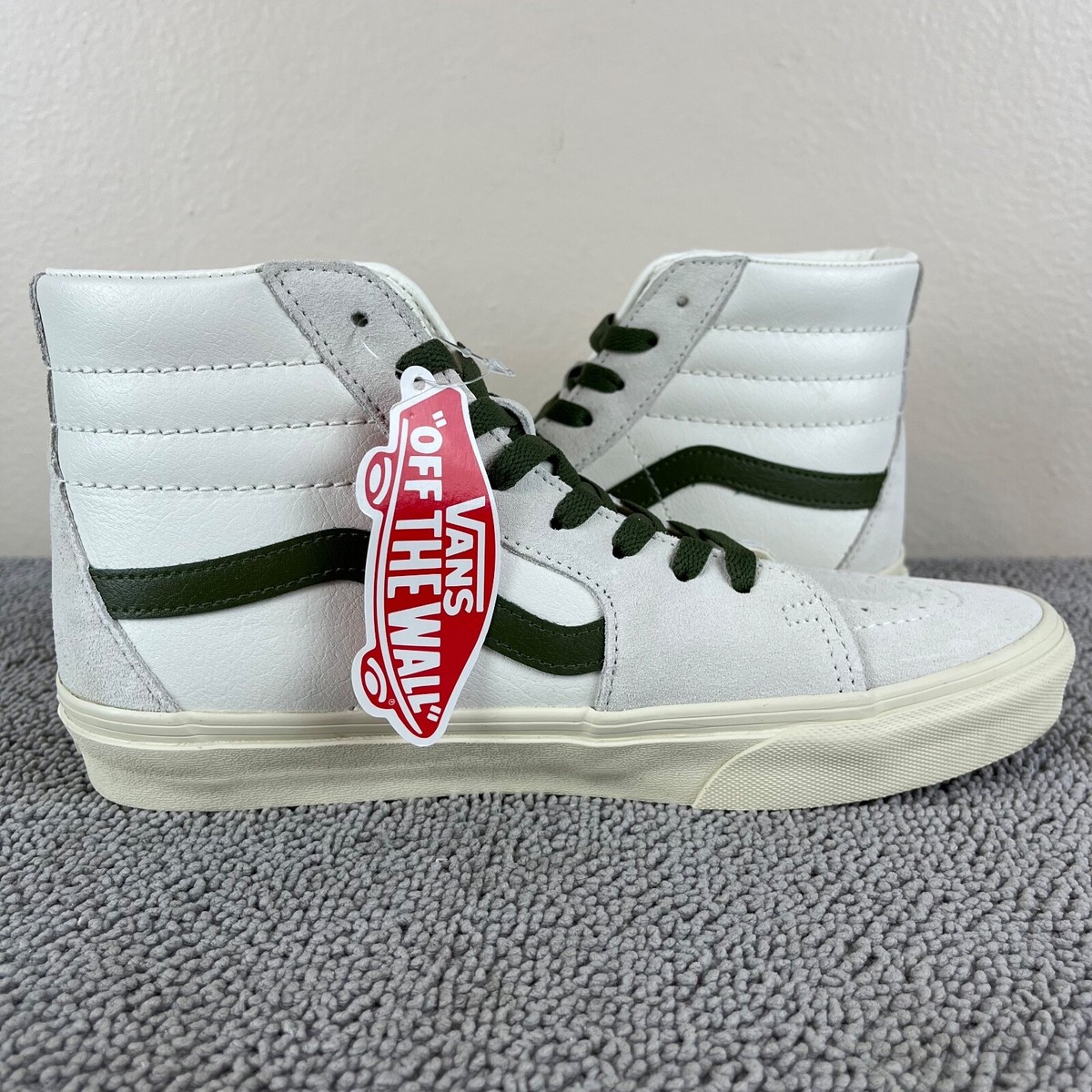 Vans Sk8-Hi Vintage Pop Marshmallow White Turtledove Leather