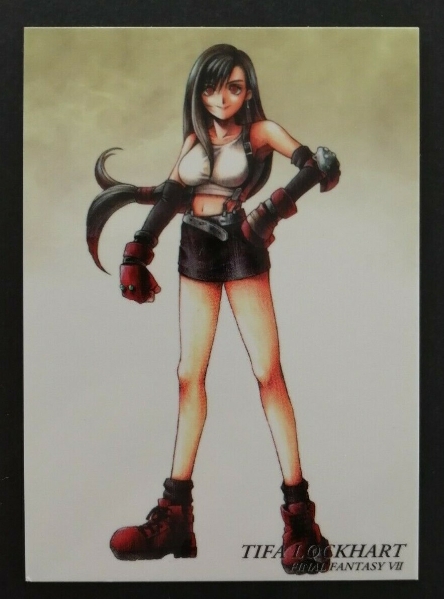 もくもくFINAL FANTASY VII Tifa Lockhart Final Fantasy FF7 Art Museum Card 