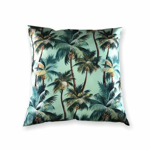 Mojo 60cm L.A. Palm Blue Cushion Cover/Contemporary Design/ Ideal for Re-coverin - Picture 1 of 3
