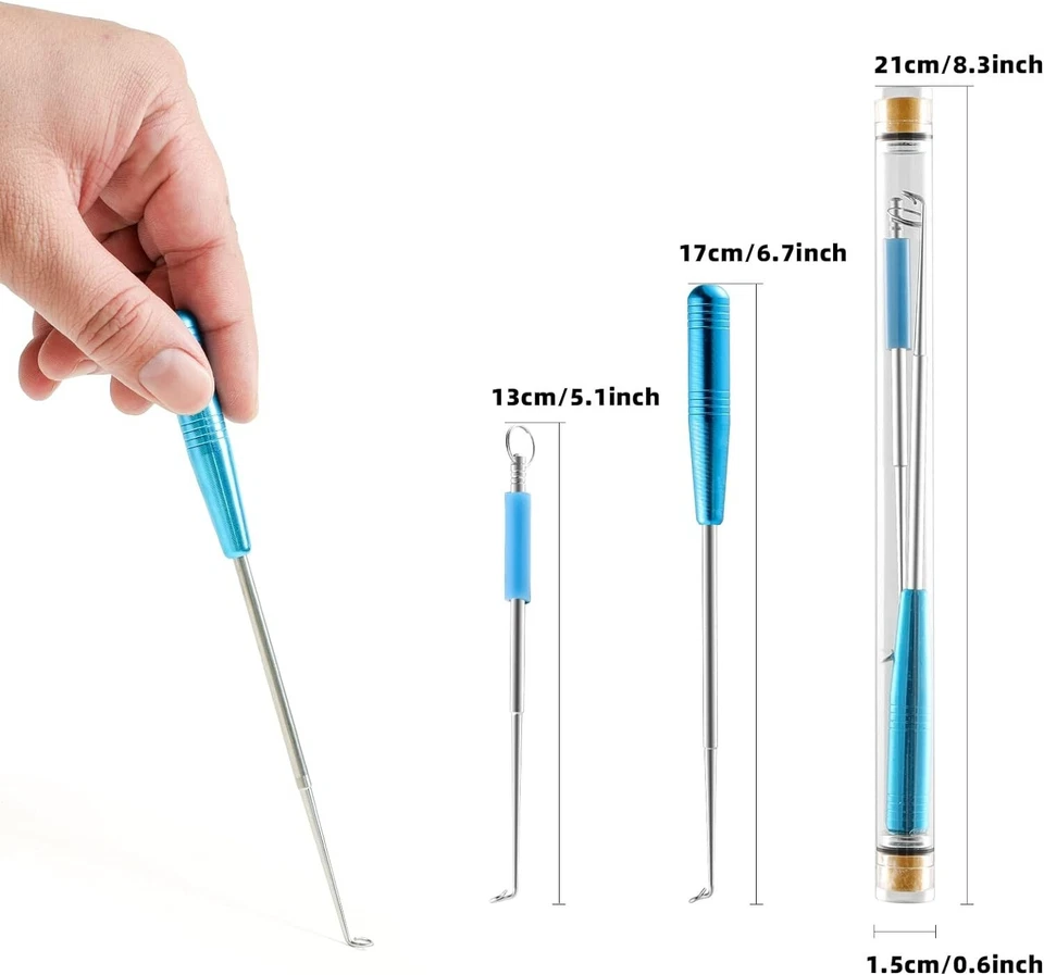 Edelstahl Haken Entferner Angelhaken Löser Angelzubehör Hakenentferner Werkzeuge - Bild 2 von 4