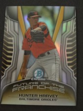 2014 Bowman Chrome #FF-HH Hunter Harvey Orioles Future of Franchise Mini Card 