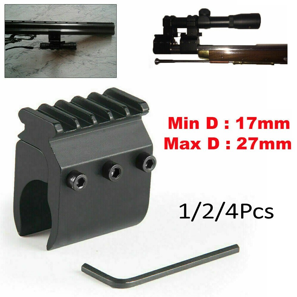 Tactical 20mm Weaver Picatinny Rail Base Adapter Converter Barrel Scope Mount