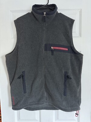 Abercrombie Fitch FLEECE Vest Mens XL Full Zip Jacket Weatherproof