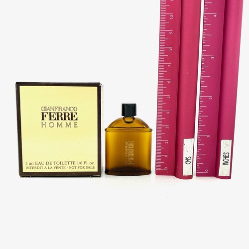 Gianfranco Ferre homme eau de toilette 5 ml. 1/6 fl.oz. miniperfume for men - 第 2/3 張圖片