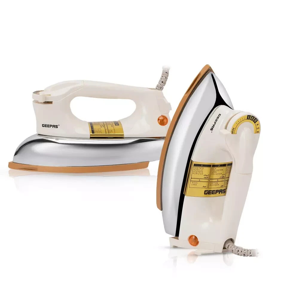 Hierro seco de peso pesado 1200 W revestimiento antiadherente profesional control de temperatura de hierro